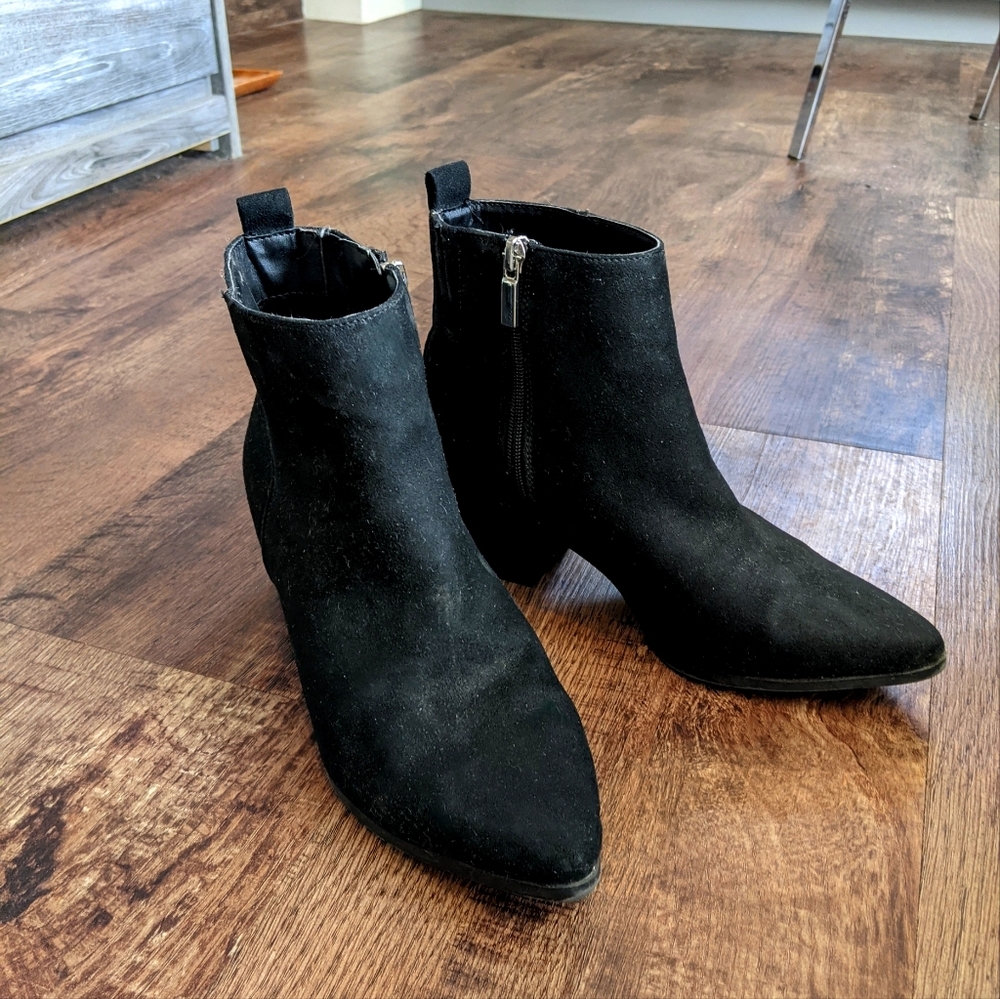 Black Suede Ankle Boots